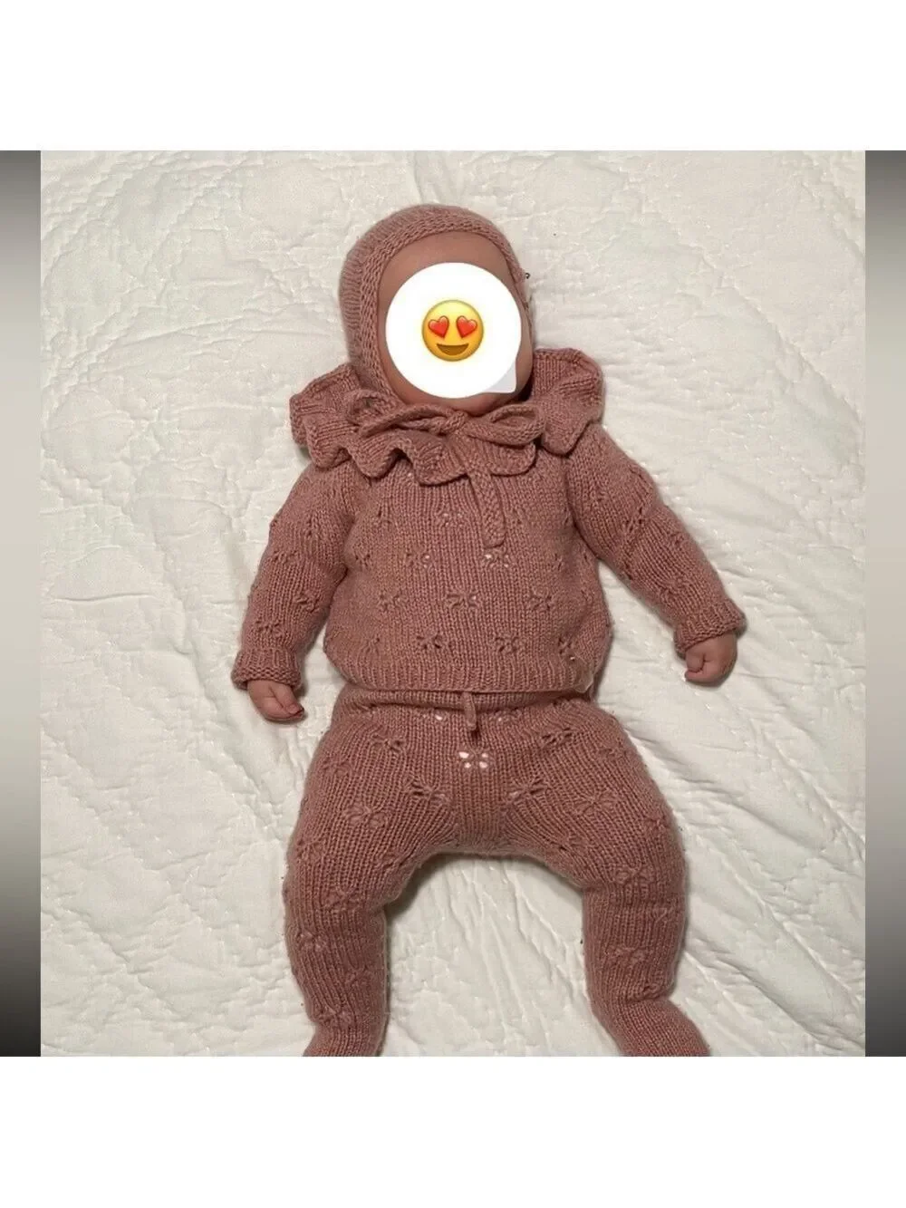 Knitted merino 3-piece set